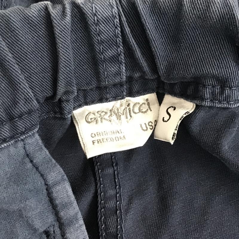グラミチ GRAMICCI パンツ スラックス S 無地 紺 / ネイビー / メンズ USED 古着 中古 10085668