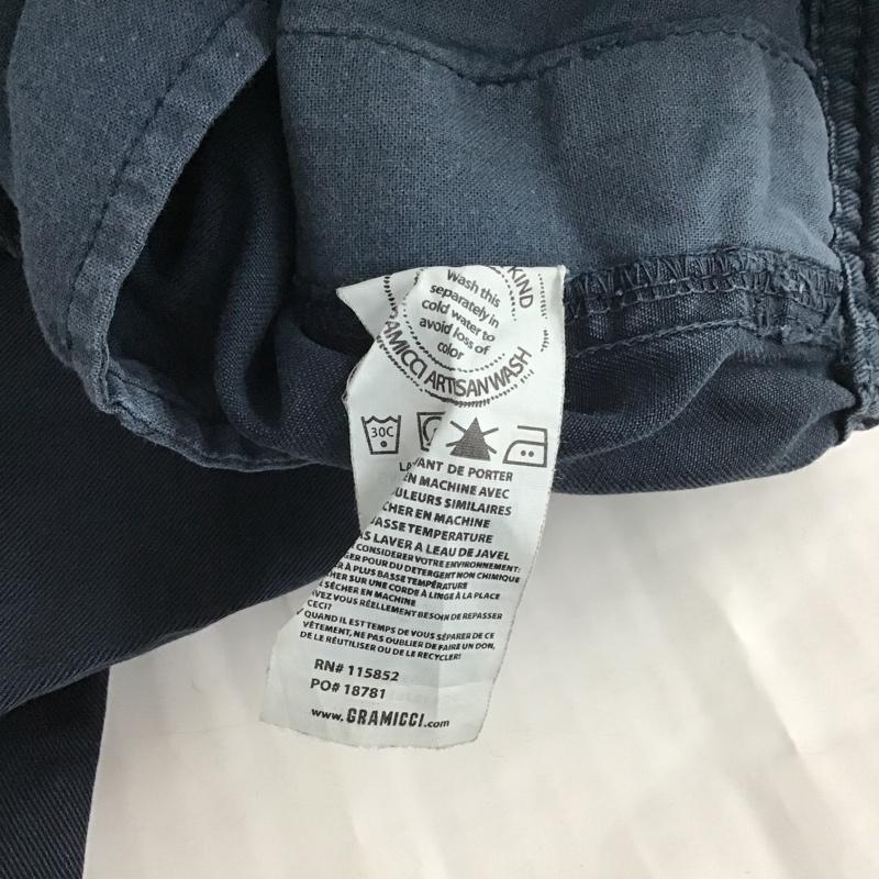 グラミチ GRAMICCI パンツ スラックス S 無地 紺 / ネイビー / メンズ USED 古着 中古 10085668