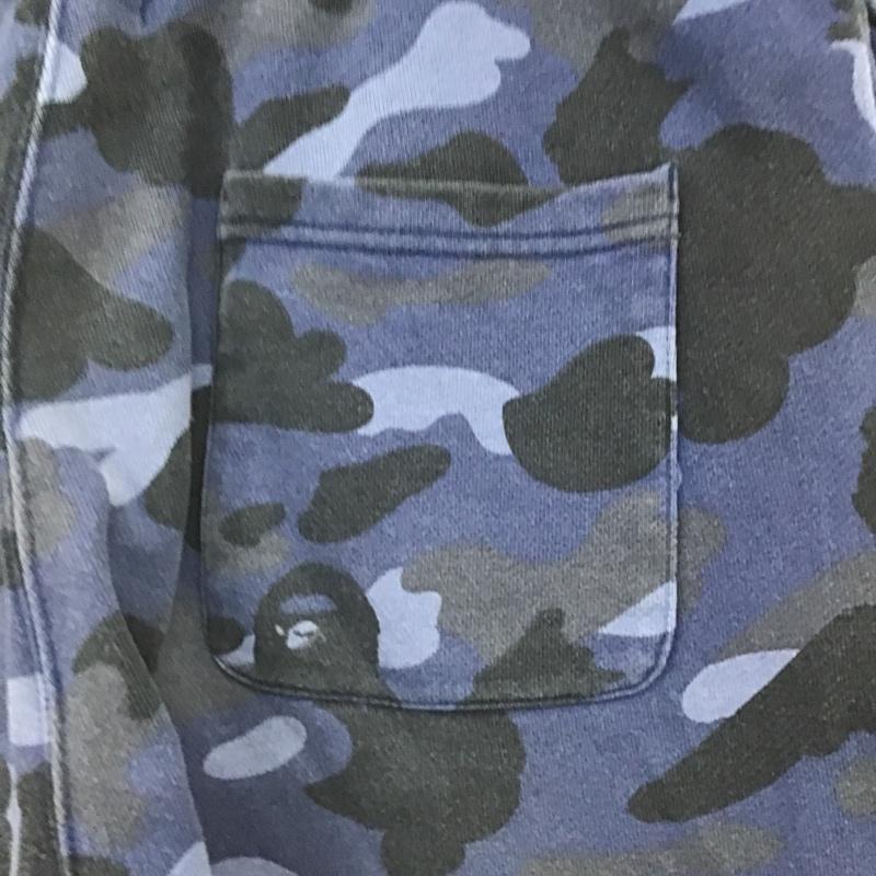 アベイシングエイプ A BATHING APE パンツ ショートパンツ スウェットパンツ L 総柄 紺 / ネイビー / メンズ USED 古着 中古 10085671