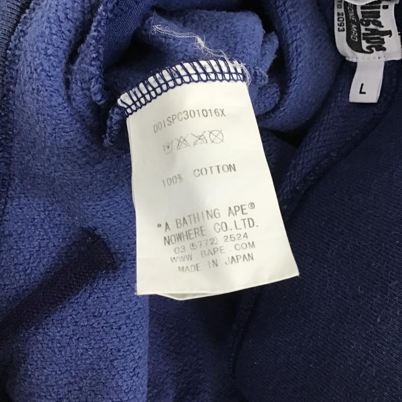 アベイシングエイプ A BATHING APE パンツ ショートパンツ スウェットパンツ L 総柄 紺 / ネイビー / メンズ USED 古着 中古 10085671