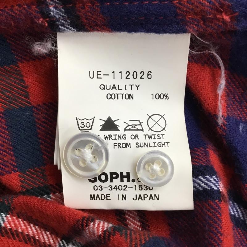 ユニフォームエクスペリメント uniform experiment シャツ、ブラウス 長袖 UE-112026 SPRAY FLANNEL CHECK TIGHT B.D SHIRT 2 チェック 赤 / レッド / X 白 / ホワイト / X 黒 / ブラック / X 紺 / ネイビー / メンズ USED 古着 中古 10085707