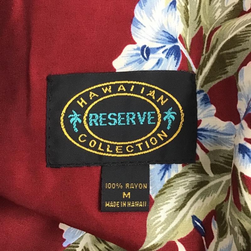 古着 USED シャツ、ブラウス 半袖 アロハシャツ オープンカラー M 花柄 えんじ / ワインレッド / メンズ USED 古着 中古 10085716