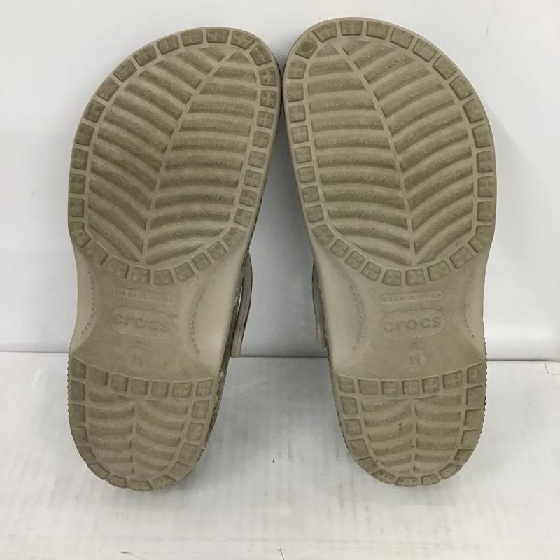 クロックス crocs サンダル サンダル 207631-267 Thisisneverthat 箱有 US:11 総柄 ダークブラウン / ダークブラウン / メンズ USED 古着 中古 10085745