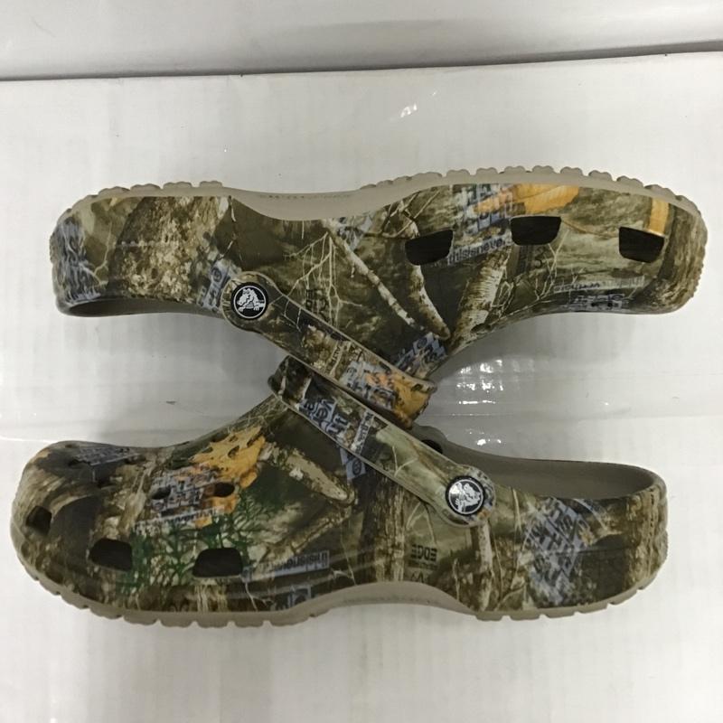 クロックス crocs サンダル サンダル 207631-267 Thisisneverthat 箱有 US:11 総柄 ダークブラウン / ダークブラウン / メンズ USED 古着 中古 10085745