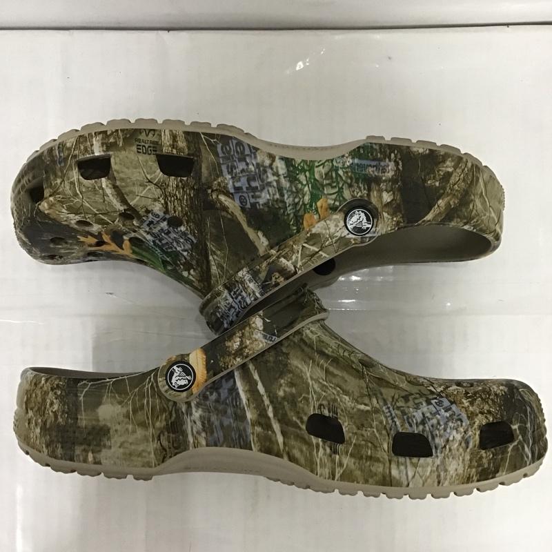 クロックス crocs サンダル サンダル 207631-267 Thisisneverthat 箱有 US:11 総柄 ダークブラウン / ダークブラウン / メンズ USED 古着 中古 10085745