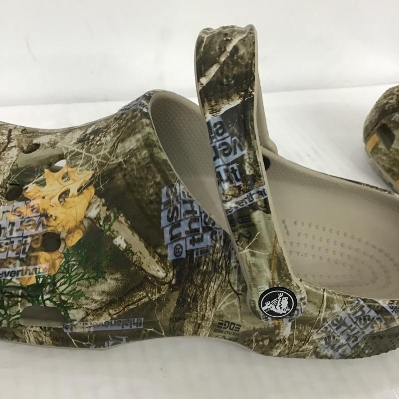 クロックス crocs サンダル サンダル 207631-267 Thisisneverthat 箱有 US:11 総柄 ダークブラウン / ダークブラウン / メンズ USED 古着 中古 10085745