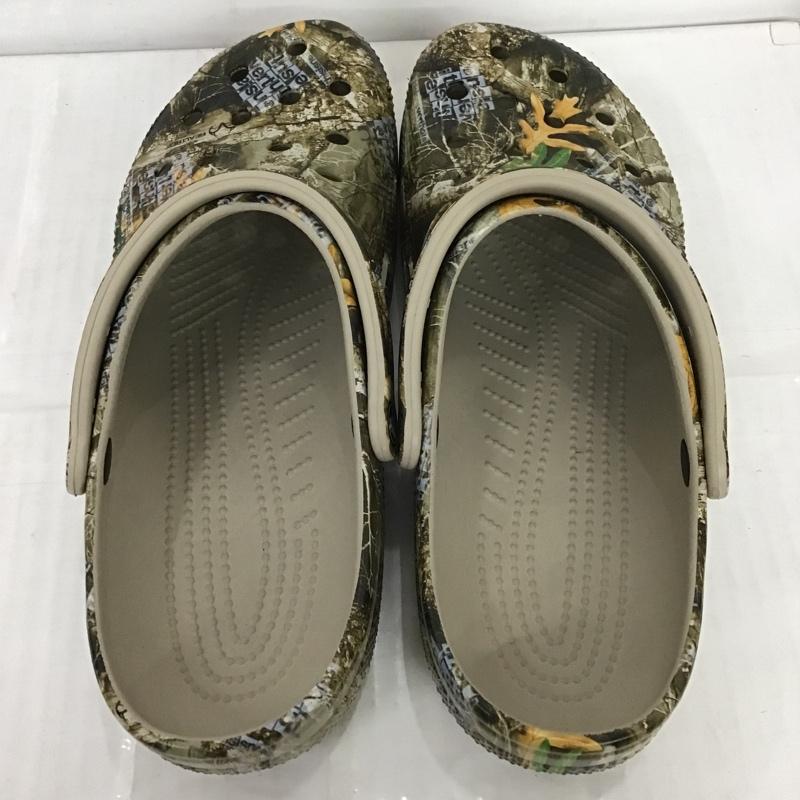 クロックス crocs サンダル サンダル 207631-267 Thisisneverthat 箱有 US:11 総柄 ダークブラウン / ダークブラウン / メンズ USED 古着 中古 10085745
