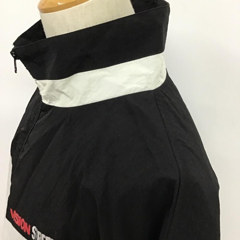 ヴィジョン ストリート ウェア VISION STREET WEAR ジャケット、上着 ジャンパー、ブルゾン 9323106-I Vライン切替トラックジャケット L ロゴ、文字 黒 / ブラック / X 白 / ホワイト / メンズ USED 古着 中古 10085818
