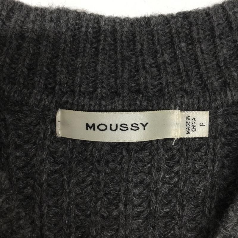 マウジー MOUSSY ニット、セーター 長袖 010CA370-6480 V NECK LOOSE KNIT FREE 無地 灰 / グレー / レディース USED 古着 中古 10085854