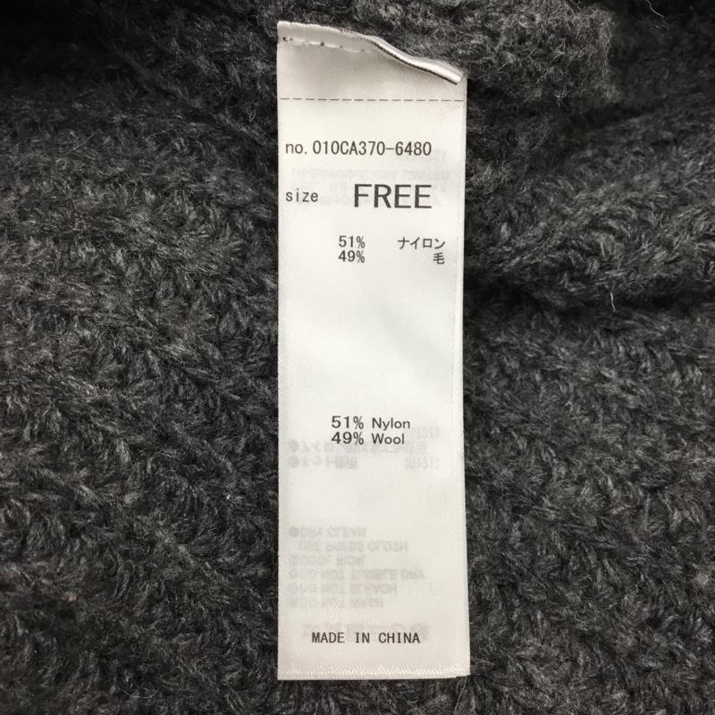 マウジー MOUSSY ニット、セーター 長袖 010CA370-6480 V NECK LOOSE KNIT FREE 無地 灰 / グレー / レディース USED 古着 中古 10085854