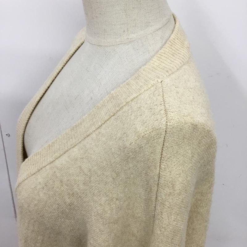 マウジー MOUSSY カーディガン 長袖 010CAB70-6560 OVER SIZED LONG カーディガン FREE 無地 アイボリー / アイボリー / レディース USED 古着 中古 10085855