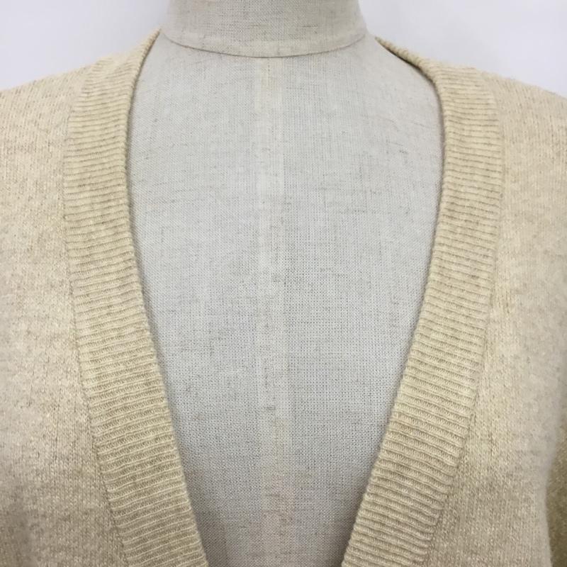 マウジー MOUSSY カーディガン 長袖 010CAB70-6560 OVER SIZED LONG カーディガン FREE 無地 アイボリー / アイボリー / レディース USED 古着 中古 10085855