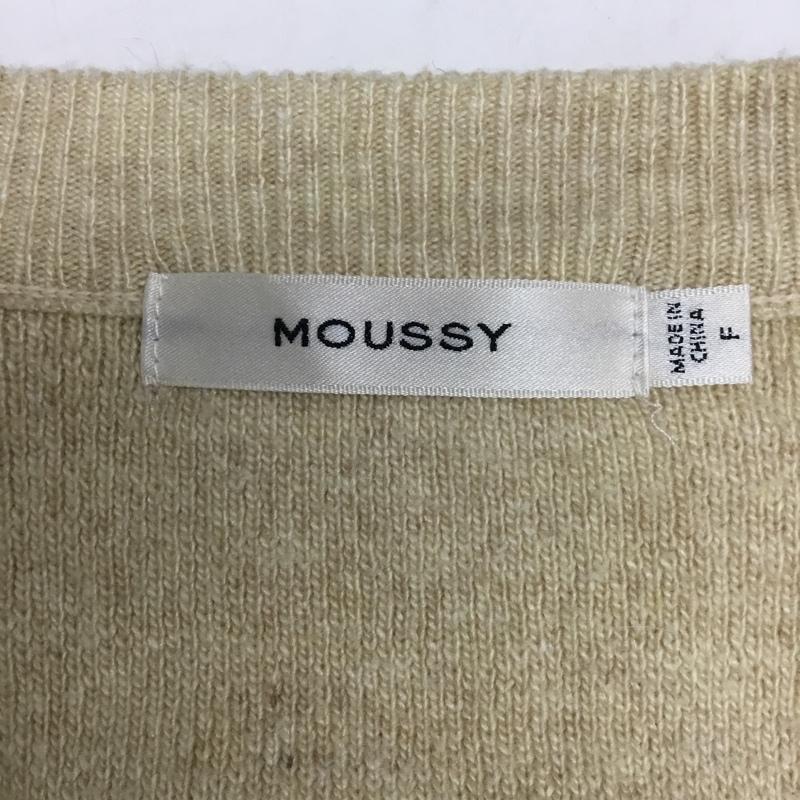 マウジー MOUSSY カーディガン 長袖 010CAB70-6560 OVER SIZED LONG カーディガン FREE 無地 アイボリー / アイボリー / レディース USED 古着 中古 10085855
