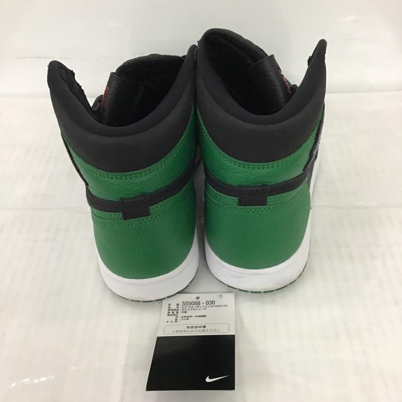 ナイキ NIKE スニーカー スニーカー 555088-030 AIR JORDAN 1 RETRO HIGH OG 28cm 箱有 28.0cm ワンポイント 黒 / ブラック / X 緑 / グリーン / メンズ USED 古着 中古 10085897