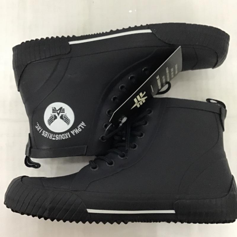 アルファインダストリー Alpha Industries 長靴、レインシューズ 長靴、レインシューズ AF-R6000 ミドルカット S 箱有 S ロゴ、文字 紺 / ネイビー / レディース USED 古着 中古 10085918
