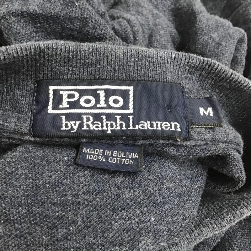 ポロバイラルフローレン Polo by RALPH LAUREN ポロシャツ 半袖 M 無地 チャコールグレー / チャコールグレー / メンズ USED 古着 中古 10086003