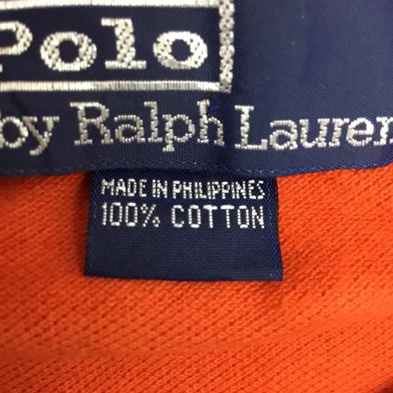 ポロバイラルフローレン Polo by RALPH LAUREN ポロシャツ 半袖 L 無地 橙 / オレンジ / メンズ USED 古着 中古 10086050