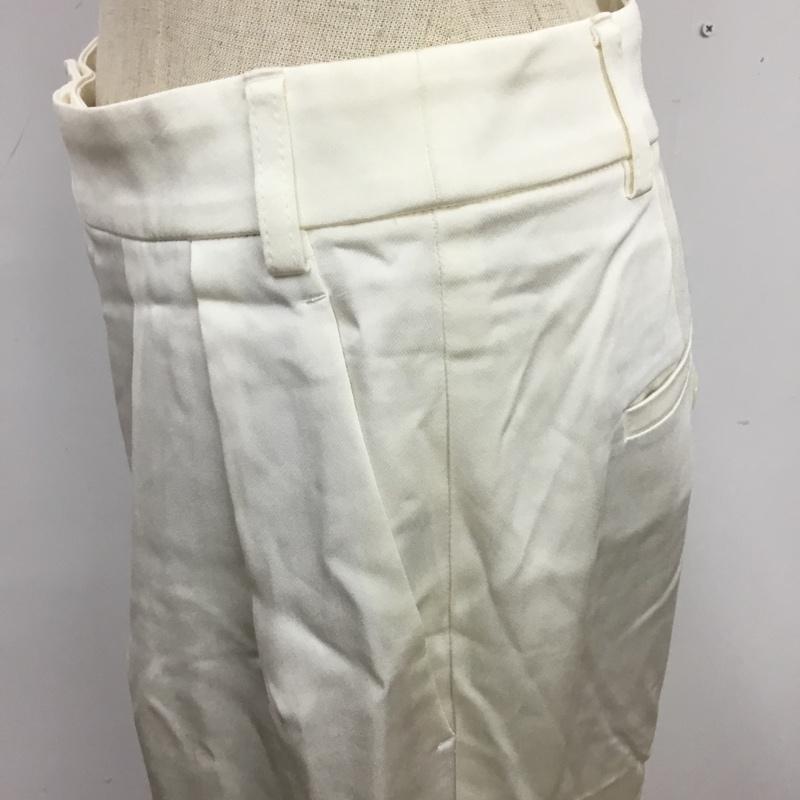 ニジュウサンク 23区 パンツ スラックス 38 無地 白 / ホワイト / レディース USED 古着 中古 10086056