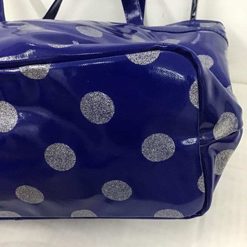 アニエスベー ボヤージュ agnes b. VOYAGE トートバッグ トートバッグ ドット 青 / ブルー / X 銀 / シルバー / レディース USED 古着 中古 10086097