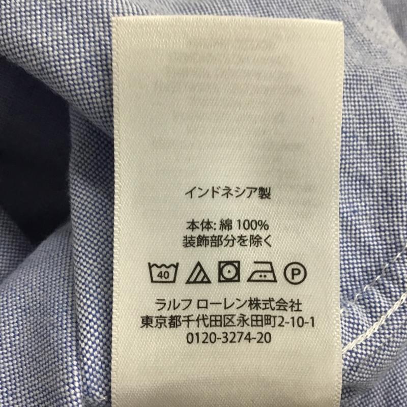 ラルフローレン RALPHLAUREN シャツ、ブラウス 長袖 ボタンダウン 6 ワンポイント 水色 / ライトブルー / ボーイズ USED 古着 中古 10086151