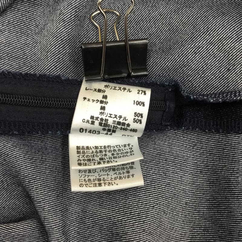 バーバリーブルーレーベル BURBERRY BLUE LABEL ワンピース ひざ丈スカート ストレッチ デニム 36 インディゴ / インディゴ / レディース USED 古着 中古 10086160
