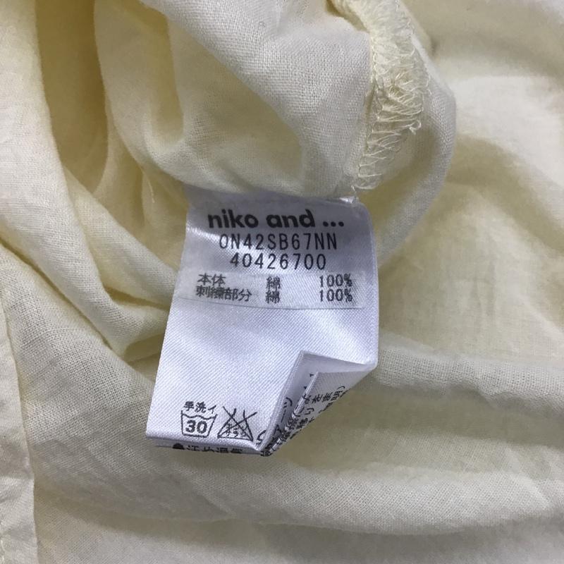 ニコアンド niko and... カットソー 半袖 無地 アイボリー / アイボリー / レディース USED 古着 中古 10086186