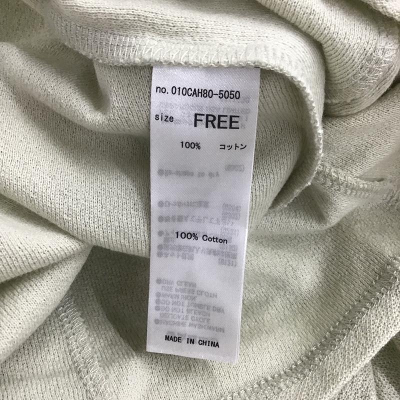マウジー MOUSSY カットソー 半袖 FREE 無地 カーキ / カーキ / レディース USED 古着 中古 10086201