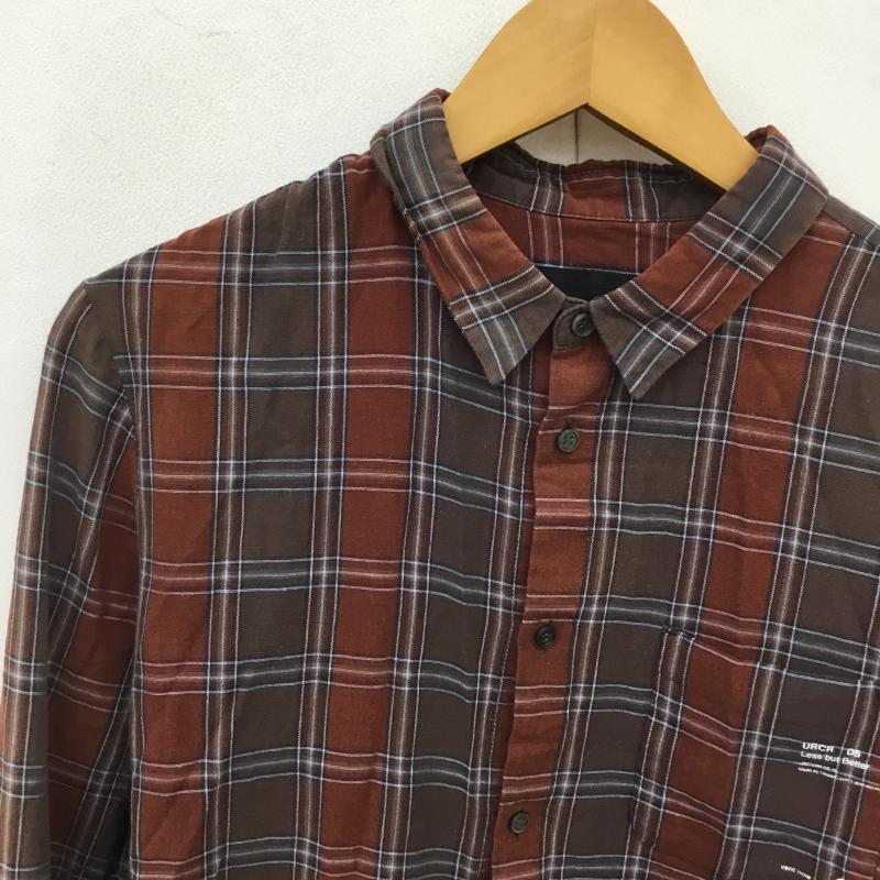 アンダーカバー UNDERCOVER シャツ、ブラウス 長袖 E4408 2 チェック 茶 / ブラウン / メンズ USED 古着 中古 10086218