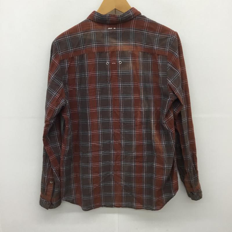 アンダーカバー UNDERCOVER シャツ、ブラウス 長袖 E4408 2 チェック 茶 / ブラウン / メンズ USED 古着 中古 10086218