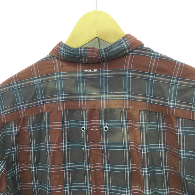 アンダーカバー UNDERCOVER シャツ、ブラウス 長袖 E4408 2 チェック 茶 / ブラウン / メンズ USED 古着 中古 10086218