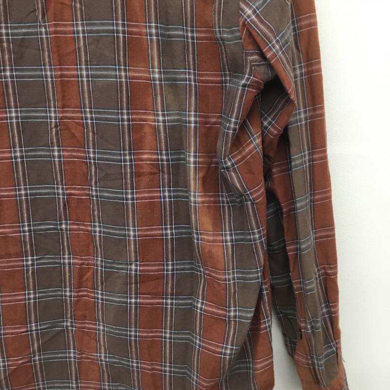 アンダーカバー UNDERCOVER シャツ、ブラウス 長袖 E4408 2 チェック 茶 / ブラウン / メンズ USED 古着 中古 10086218