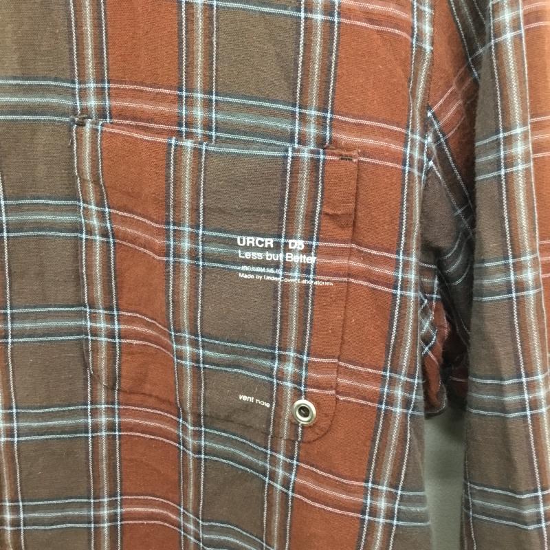 アンダーカバー UNDERCOVER シャツ、ブラウス 長袖 E4408 2 チェック 茶 / ブラウン / メンズ USED 古着 中古 10086218
