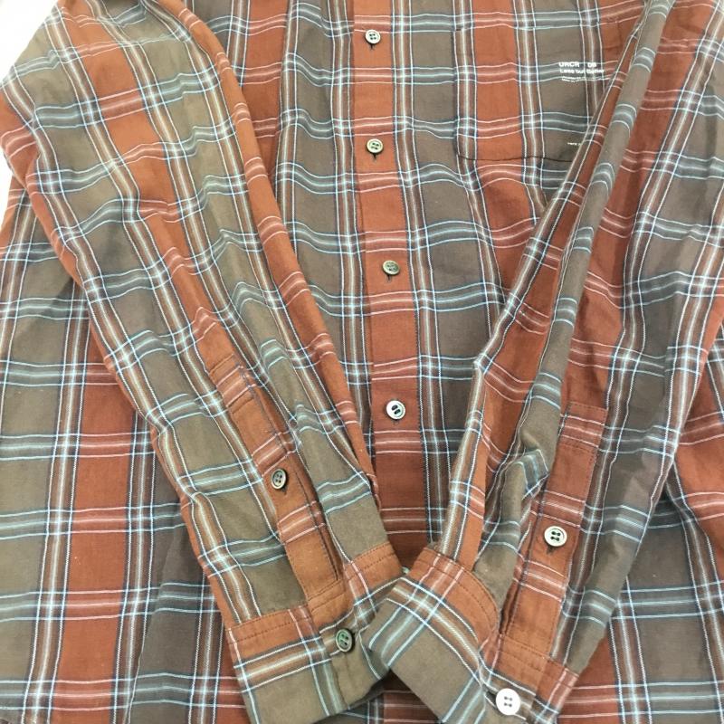 アンダーカバー UNDERCOVER シャツ、ブラウス 長袖 E4408 2 チェック 茶 / ブラウン / メンズ USED 古着 中古 10086218