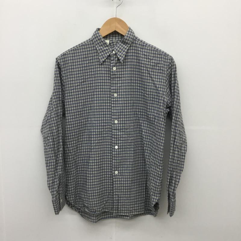 エヌハリウッド N.HOOLYWOOD シャツ、ブラウス 長袖 112-SH02 pieses 36 チェック 灰 / グレー / メンズ USED 古着 中古 10086219