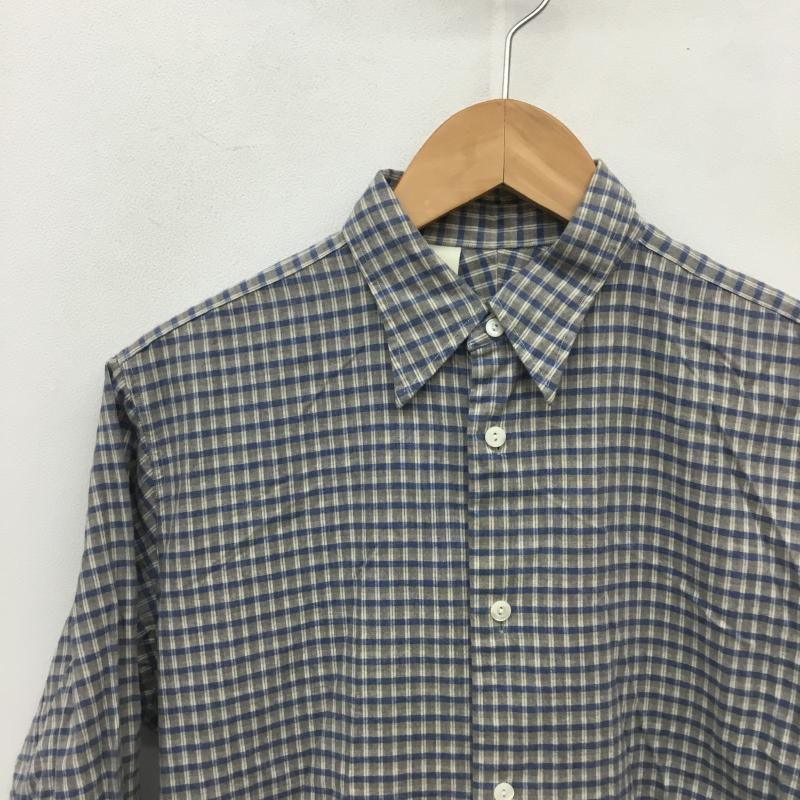 エヌハリウッド N.HOOLYWOOD シャツ、ブラウス 長袖 112-SH02 pieses 36 チェック 灰 / グレー / メンズ USED 古着 中古 10086219