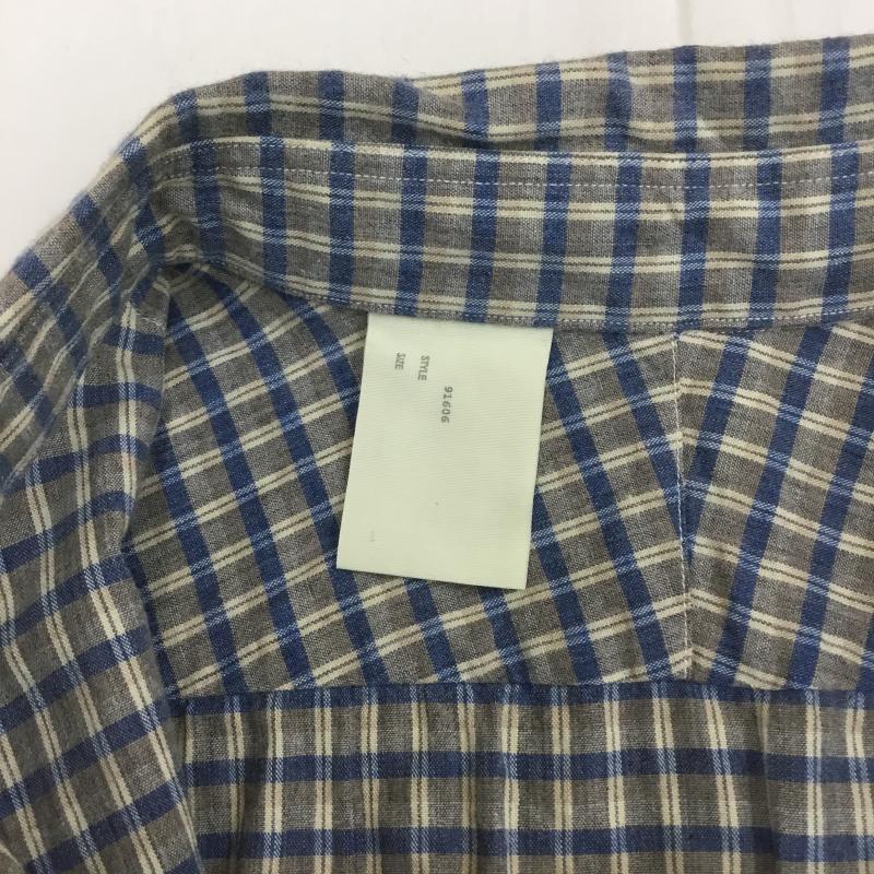 エヌハリウッド N.HOOLYWOOD シャツ、ブラウス 長袖 112-SH02 pieses 36 チェック 灰 / グレー / メンズ USED 古着 中古 10086219