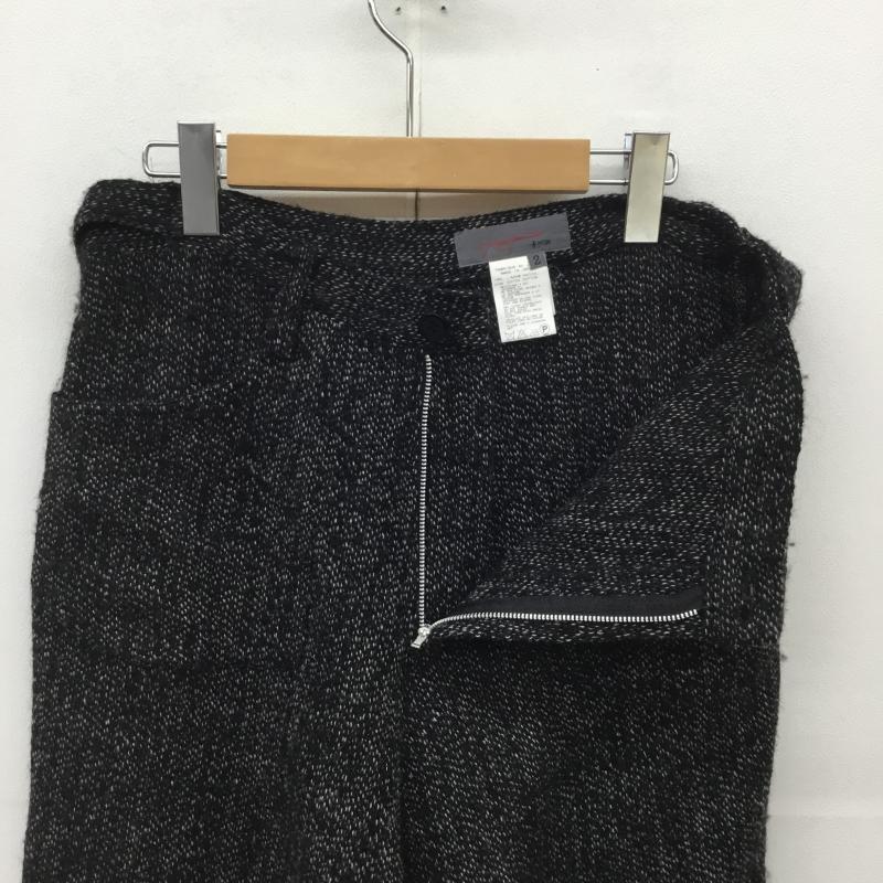 ヨウジヤマモト プリュス ノアール Yohji Yamamoto +Noir パンツ サルエルパンツ NF-P04-108 ウール 2 黒 / ブラック / X 白 / ホワイト / メンズ USED 古着 中古 10086220