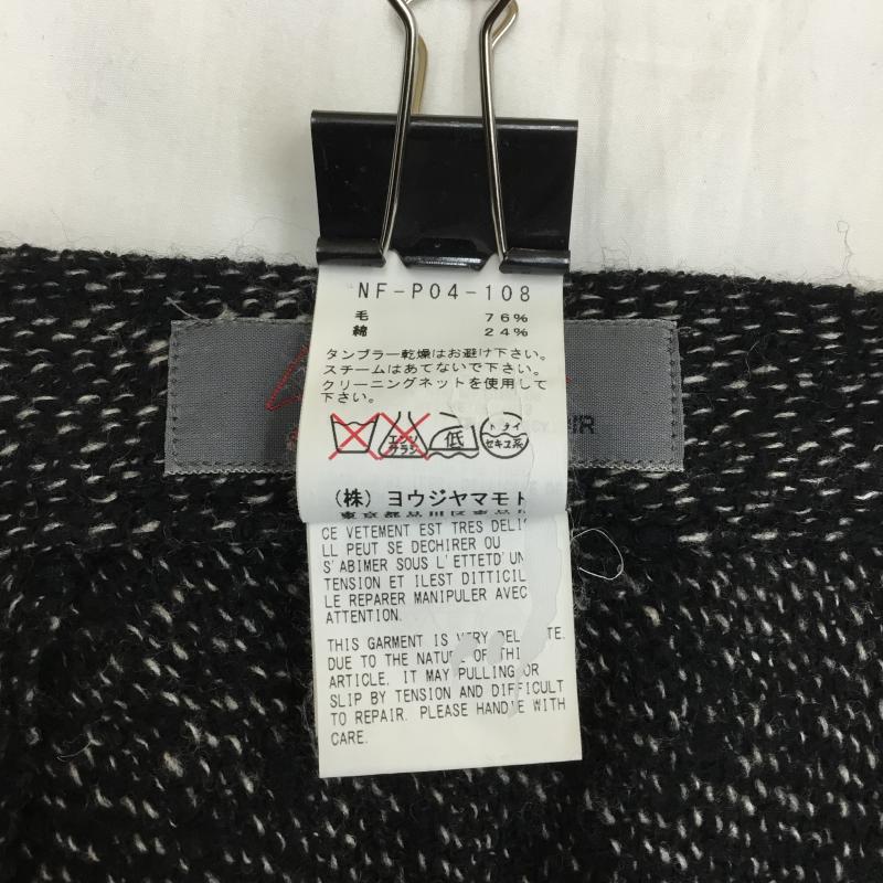 ヨウジヤマモト プリュス ノアール Yohji Yamamoto +Noir パンツ サルエルパンツ NF-P04-108 ウール 2 黒 / ブラック / X 白 / ホワイト / メンズ USED 古着 中古 10086220