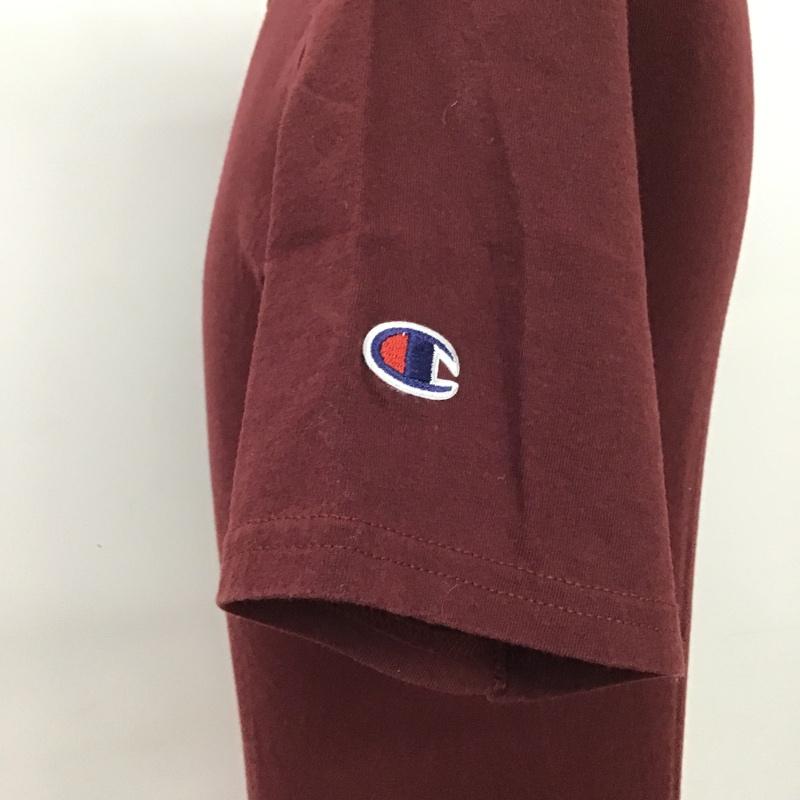 チャンピオン Campion Tシャツ 半袖 S 無地 ボルドー / ボルドー / メンズ USED 古着 中古 10086252