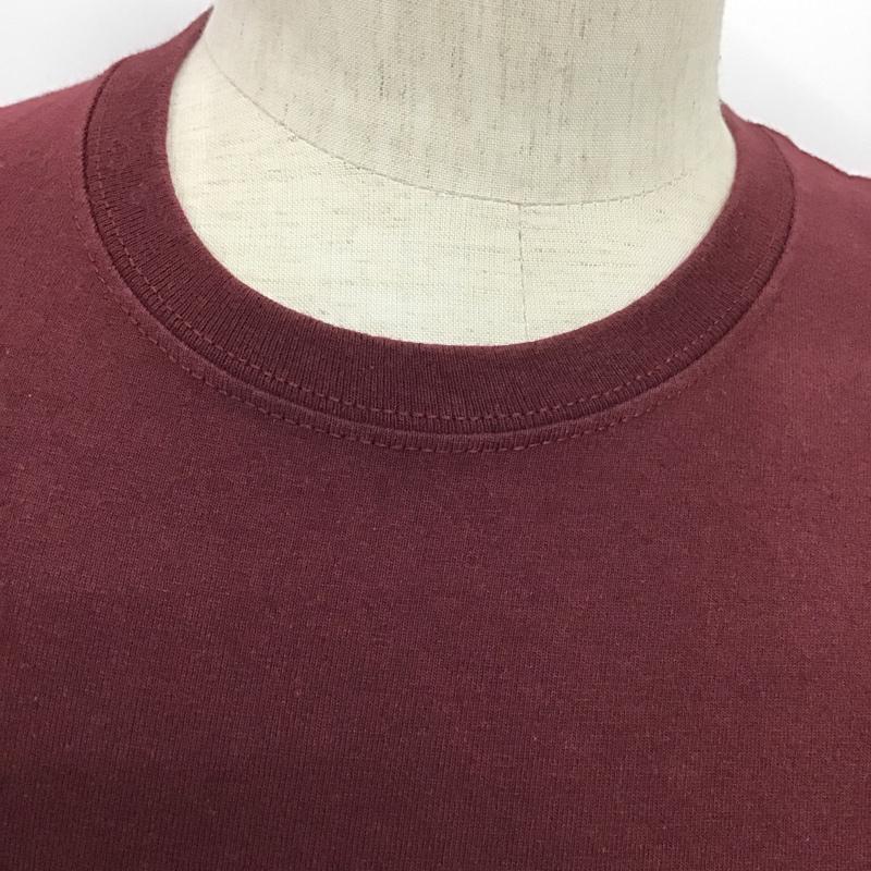チャンピオン Campion Tシャツ 半袖 S 無地 ボルドー / ボルドー / メンズ USED 古着 中古 10086252
