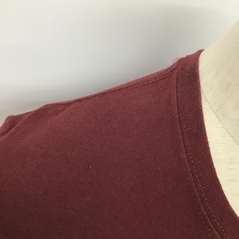 チャンピオン Campion Tシャツ 半袖 S 無地 ボルドー / ボルドー / メンズ USED 古着 中古 10086252