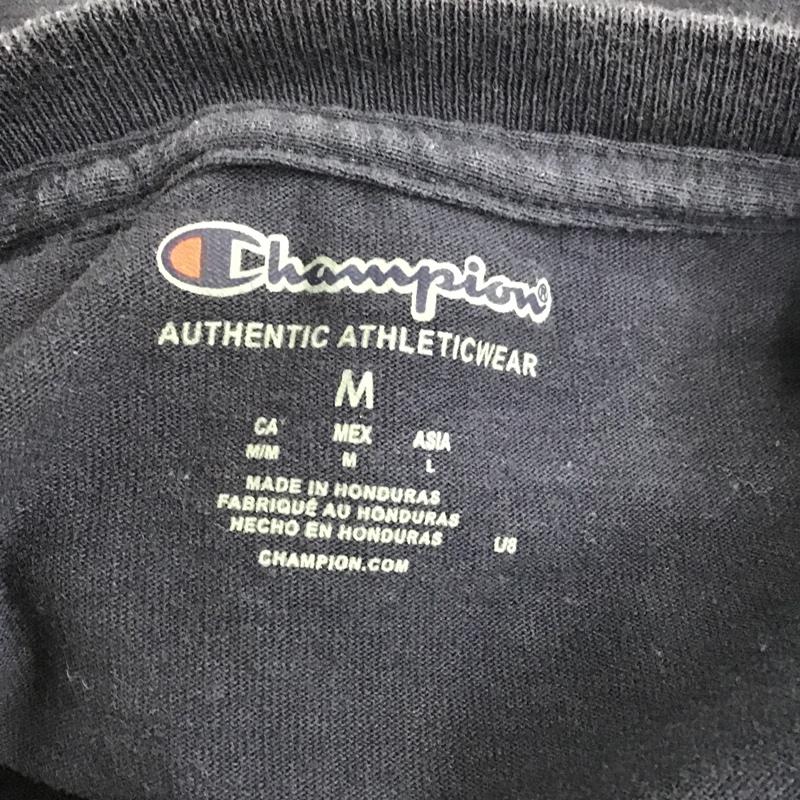 チャンピオン Campion Tシャツ 半袖 M 無地 紺 / ネイビー / メンズ USED 古着 中古 10086254