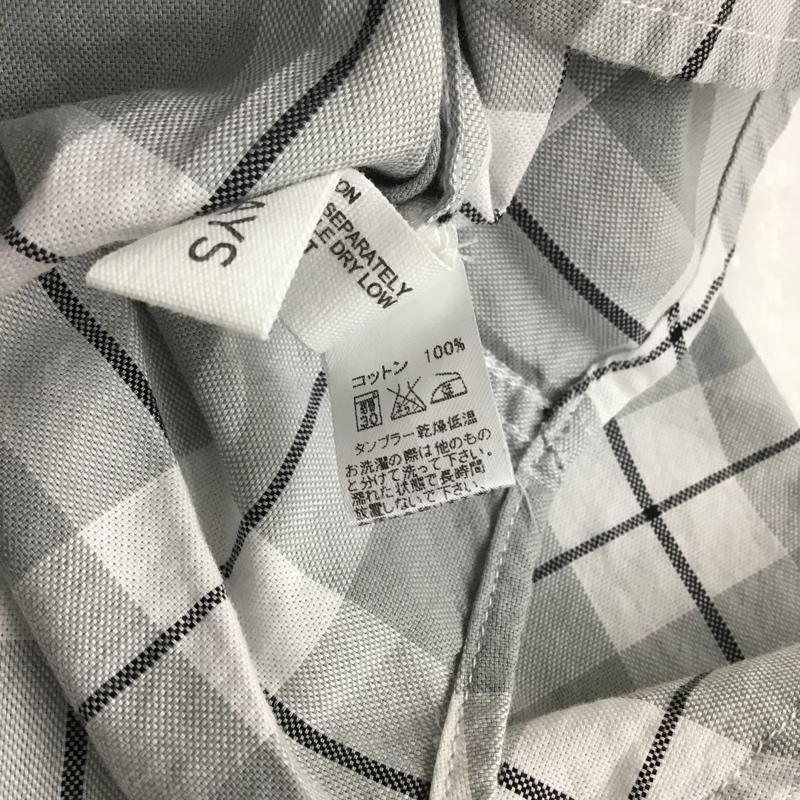 サタデーズサーフニューヨークシティー SATURDAYS SURF NYC シャツ、ブラウス 半袖 Esquina Oxford Plaid タグ付き ボタンダウン S チェック 白 / ホワイト / X 黒 / ブラック / X 灰 / グレー / メンズ USED 古着 中古 10086278