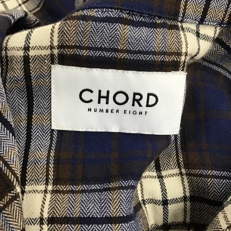 コードナンバーエイト CHORD NUMBER EIGHT シャツ、ブラウス 半袖 N8M1H1-SH03 オープンカラー チェック ダークブラウン / ダークブラウン / X 紺 / ネイビー / X 白 / ホワイト / メンズ USED 古着 中古 10086289