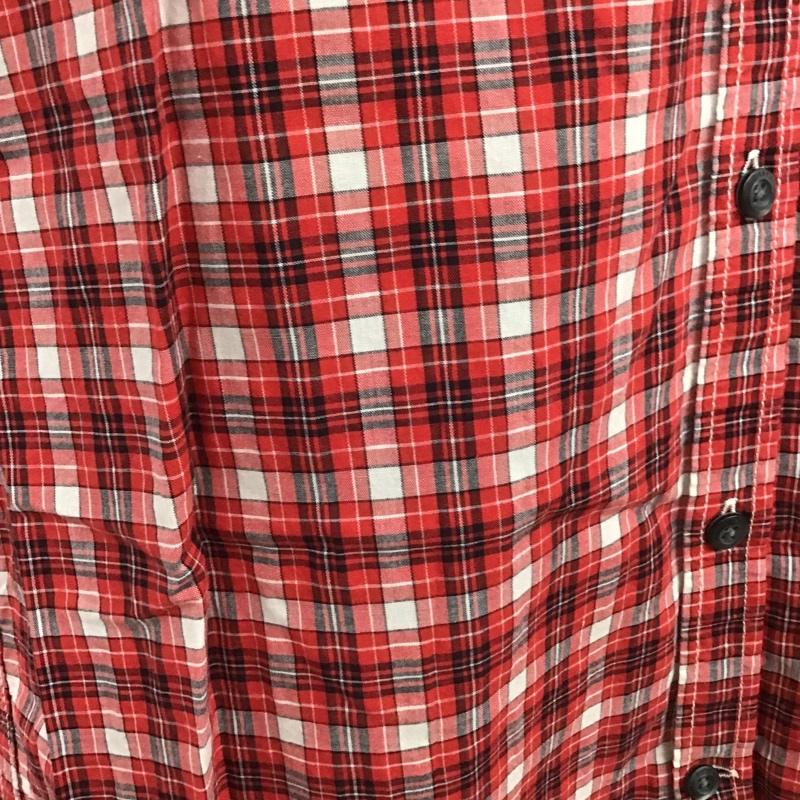ディーゼル DIESEL シャツ、ブラウス 半袖 L チェック 赤 / レッド / X 白 / ホワイト / X 黒 / ブラック / メンズ USED 古着 中古 10086296