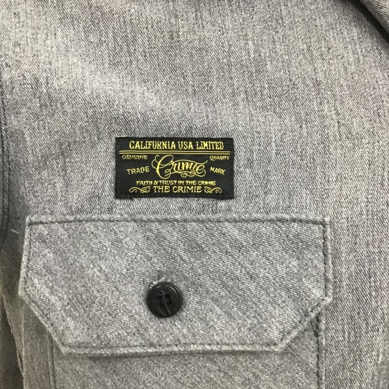 クライミー CRIMIE シャツ、ブラウス 半袖 S 無地 灰 / グレー / メンズ USED 古着 中古 10086298