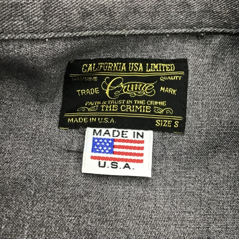 クライミー CRIMIE シャツ、ブラウス 半袖 S 無地 灰 / グレー / メンズ USED 古着 中古 10086298
