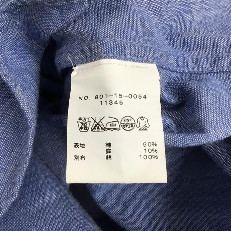 シップス SHIPS シャツ、ブラウス 半袖 801-15-0054 ボタンダウン M 無地 水色 / ライトブルー / メンズ USED 古着 中古 10086299