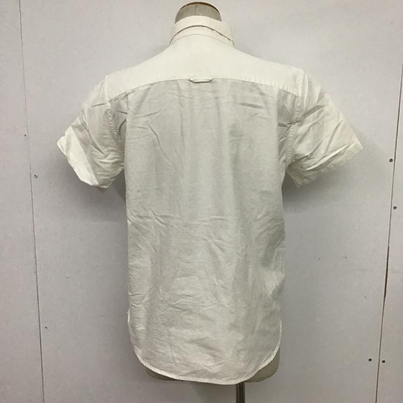 ロットワイラー ROTTWEILER シャツ、ブラウス 半袖 RTW14S-010 OX SS B.D SHIRT ボタンダウン L ロゴ、文字 白 / ホワイト / メンズ USED 古着 中古 10086305