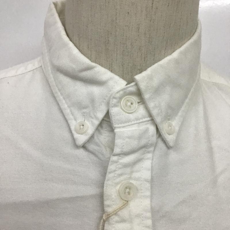 ロットワイラー ROTTWEILER シャツ、ブラウス 半袖 RTW14S-010 OX SS B.D SHIRT ボタンダウン L ロゴ、文字 白 / ホワイト / メンズ USED 古着 中古 10086305
